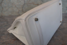 画像をギャラリービューアに読み込む, HERMES/エルメス バーキン35 ヴォーエプソン ホワイト □H刻印 ハンドバッグ 700040192