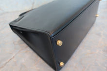 將圖片載入圖庫檢視器 HERMES/エルメス ケリー28 ボックスカーフ ブラック 〇Z刻印 ショルダーバッグ 700090111