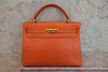 将图片加载到图库查看器,HERMES KELLY 32 Gulliver leather Orange 〇W刻印 Shoulder bag 800040080