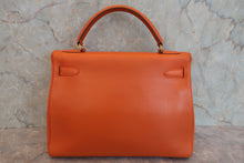 将图片加载到图库查看器,HERMES KELLY 32 Gulliver leather Orange 〇W刻印 Shoulder bag 800040080