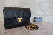 画像をギャラリービューアに読み込む, CHANEL/シャネル ミニマトラッセシングルフラップチェーンショルダーバッグ ラムスキン ブラック/ゴールド金具 ショルダーバッグ 800090036