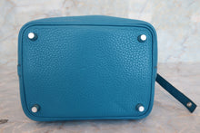 画像をギャラリービューアに読み込む, HERMES/エルメス ピコタンロックPM トリヨンクレマンス ブルーイズミール □Q刻印 ハンドバッグ 700070234