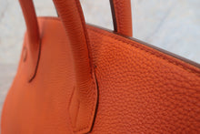 Load image into Gallery viewer, HERMES BIRKIN 30 Togo leather Orange Hand bag 700120200