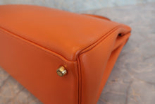 将图片加载到图库查看器,HERMES KELLY 32 Gulliver leather Orange 〇W刻印 Shoulder bag 800040080