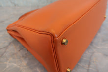 将图片加载到图库查看器,HERMES KELLY 32 Gulliver leather Orange 〇W刻印 Shoulder bag 800040080