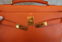将图片加载到图库查看器,HERMES KELLY 32 Gulliver leather Orange 〇W刻印 Shoulder bag 800040080