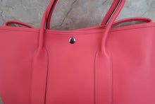 將圖片載入圖庫檢視器 HERMES/エルメス ガーデンパーティPM ヴォーエプソン ローズアザレ A刻印 トートバッグ 700090004