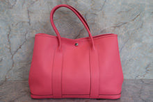 將圖片載入圖庫檢視器 HERMES/エルメス ガーデンパーティPM ヴォーエプソン ローズアザレ A刻印 トートバッグ 700090004