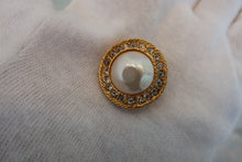 Load image into Gallery viewer, CHANEL CC mark round earrings Gold plate Gold Earring 600090061