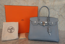 画像をギャラリービューアに読み込む, HERMES/エルメス バーキン30 ヴォーエプソン ブルーラン □Q刻印 ハンドバッグ 800010197