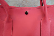 將圖片載入圖庫檢視器 HERMES/エルメス ガーデンパーティPM ヴォーエプソン ローズアザレ A刻印 トートバッグ 700090004