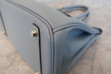 画像をギャラリービューアに読み込む, HERMES/エルメス バーキン30 ヴォーエプソン ブルーラン □Q刻印 ハンドバッグ 800010197