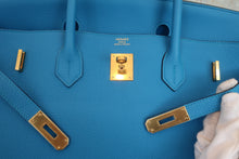 画像をギャラリービューアに読み込む, HERMES/エルメス バーキン40 トゴ ブルーザンジバル A刻印 ハンドバッグ 800060069