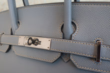 画像をギャラリービューアに読み込む, HERMES/エルメス バーキン30 ヴォーエプソン ブルーラン □Q刻印 ハンドバッグ 800010197