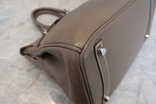 Load image into Gallery viewer, HERMES BIRKIN 30 Clemence leather Etoupe gray □H Engraving Hand bag 800020023