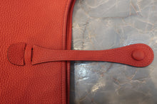 将图片加载到图库查看器,HERMES EVELYNE 3PM Clemence leather Rouge tomate T刻印 Shoulder bag 800020204