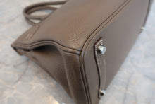 Load image into Gallery viewer, HERMES BIRKIN 30 Clemence leather Etoupe gray □H Engraving Hand bag 800020023