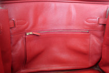 Load image into Gallery viewer, HERMES BIRKIN 35 Clemence leather Rouge vif □B Engraving Hand bag 700120190