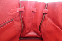 Load image into Gallery viewer, HERMES BIRKIN 35 Clemence leather Rouge vif □B Engraving Hand bag 700120190