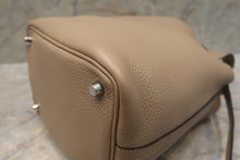 將圖片載入圖庫檢視器 HERMES/エルメス ピコタンロックPM トリヨンクレマンス トゥルティエールグレー □O刻印 ハンドバッグ 700080230