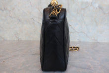 Load image into Gallery viewer, CHANEL CC mark fringe chain shoulder bag Lambskin Black/Gold hadware Shoulder bag 800080236