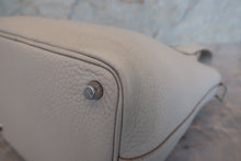 Load image into Gallery viewer, HERMES PICOTIN LOCK PM Clemence leather Pearl gray Y Engraving Hand bag 700120137