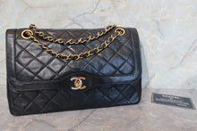 画像をギャラリービューアに読み込む, CHANEL/シャネル パリ限定マトラッセダブルフラップチェーンショルダーバッグ ラムスキン ブラック/ゴールド金具 ショルダーバッグ 700110087