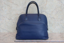 画像をギャラリービューアに読み込む, HERMES/エルメス ボリードリラックス40 ヴォーシッキム ブルーサフィール □R刻印 ハンドバッグ 800060064
