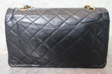 画像をギャラリービューアに読み込む, CHANEL/シャネル パリ限定マトラッセダブルフラップチェーンショルダーバッグ ラムスキン ブラック/ゴールド金具 ショルダーバッグ 700110087
