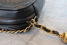 Load image into Gallery viewer, CHANEL CC mark fringe chain shoulder bag Lambskin Black/Gold hadware Shoulder bag 800080236