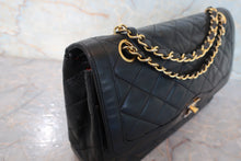 画像をギャラリービューアに読み込む, CHANEL/シャネル パリ限定マトラッセダブルフラップチェーンショルダーバッグ ラムスキン ブラック/ゴールド金具 ショルダーバッグ 700110087