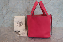 Load image into Gallery viewer, HERMES PICOTIN LOCK PM Clemence leather Rose extreme A Engraving Hand bag 70012082