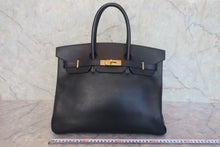 画像をギャラリービューアに読み込む, HERMES/エルメス バーキン35 アルデンヌ ブラック □F刻印 ハンドバッグ 800010158