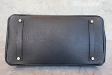 画像をギャラリービューアに読み込む, HERMES/エルメス バーキン35 アルデンヌ ブラック □F刻印 ハンドバッグ 800010158