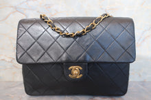 画像をギャラリービューアに読み込む, CHANEL/シャネル ミニマトラッセシングルフラップチェーンショルダーバッグ ラムスキン ブラック/ゴールド金具 ショルダーバッグ 700110086