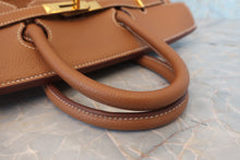 画像をギャラリービューアに読み込む, HERMES/エルメス オータクロア32 トゴ ゴールド □H刻印 ハンドバッグ 800030057