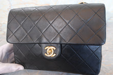 画像をギャラリービューアに読み込む, CHANEL/シャネル ミニマトラッセシングルフラップチェーンショルダーバッグ ラムスキン ブラック/ゴールド金具 ショルダーバッグ 700110086