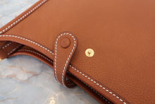 将图片加载到图库查看器,HERMES EVELYNE TPM Clemence leather Gold W刻印 Shoulder bag 800080183