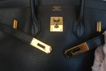 画像をギャラリービューアに読み込む, HERMES/エルメス バーキン35 アルデンヌ ブラック □F刻印 ハンドバッグ 800010158