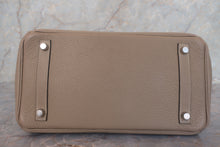 Load image into Gallery viewer, HERMES BIRKIN 30 Clemence leather Gris tourterelle Y Engraving Hand bag 700120202
