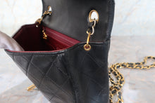画像をギャラリービューアに読み込む, CHANEL/シャネル ミニマトラッセシングルフラップチェーンショルダーバッグ ラムスキン ブラック/ゴールド金具 ショルダーバッグ 700110086