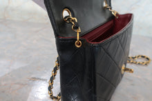 画像をギャラリービューアに読み込む, CHANEL/シャネル ミニマトラッセシングルフラップチェーンショルダーバッグ ラムスキン ブラック/ゴールド金具 ショルダーバッグ 700110086