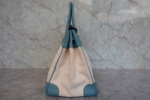 画像をギャラリービューアに読み込む, HERMES/エルメス バーキン40 トワルアッシュ/トリヨンクレマンス ベージュ/シエル □M刻印 ハンドバッグ 800010168