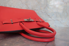 Load image into Gallery viewer, HERMES BIRKIN 30 Clemence leather Rouge pivoine R Engraving Hand bag 800090099