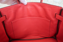 Load image into Gallery viewer, HERMES BIRKIN 30 Clemence leather Rouge pivoine R Engraving Hand bag 800090099