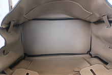 Load image into Gallery viewer, HERMES BIRKIN 30 Clemence leather Gris tourterelle Y Engraving Hand bag 700120202
