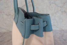 画像をギャラリービューアに読み込む, HERMES/エルメス バーキン40 トワルアッシュ/トリヨンクレマンス ベージュ/シエル □M刻印 ハンドバッグ 800010168