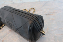 Load image into Gallery viewer, CHANEL CC mark fringe chain shoulder bag Lambskin Black/Gold hadware Shoulder bag 700090020
