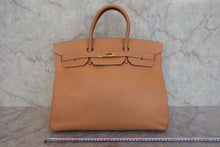 Load image into Gallery viewer, HERMES BIRKIN 40 Graine Couchevel leather Natural □A Engraving Hand bag 800090087