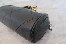 Load image into Gallery viewer, CHANEL CC mark fringe chain shoulder bag Lambskin Black/Gold hadware Shoulder bag 700090020
